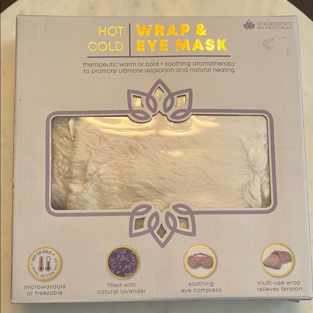 Goldessence Hot Cold Wrap & Eye Mask -NWOT